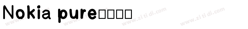 Nokia pure字体转换